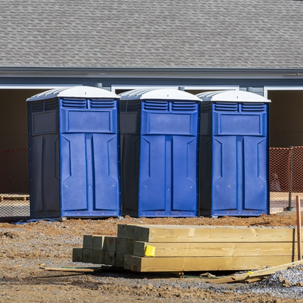 what is the cost difference between standard and deluxe porta potty rentals in Dunmore